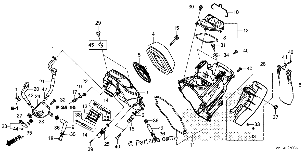 Diagrama de AIR CLEANER