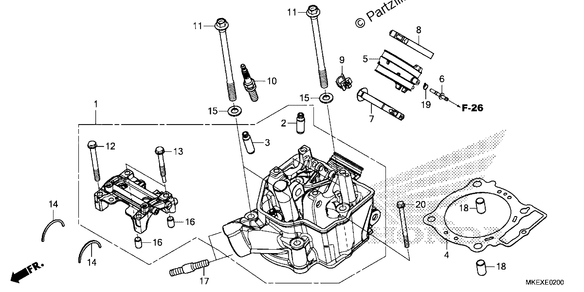 Diagrama de CYLINDER HEAD