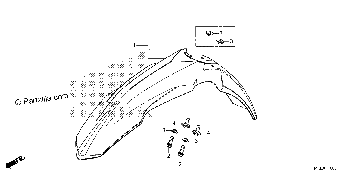 Diagrama de FRONT FENDER