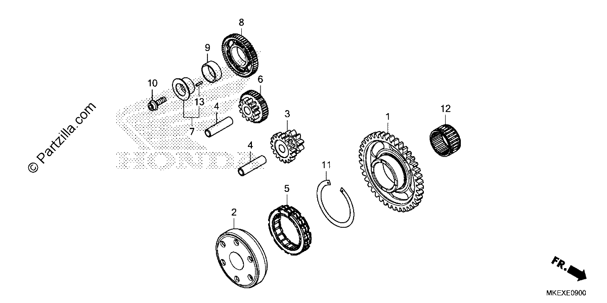 Diagrama de STARTING CLUTCH