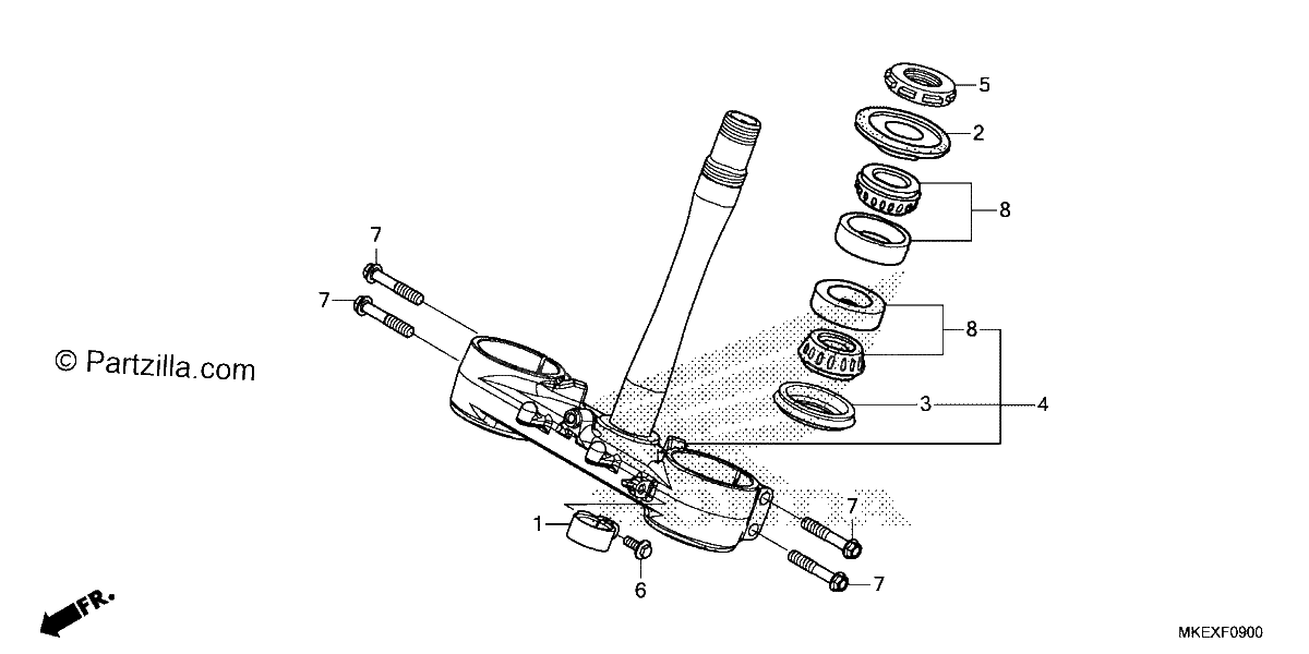Diagrama de STEERING STEM