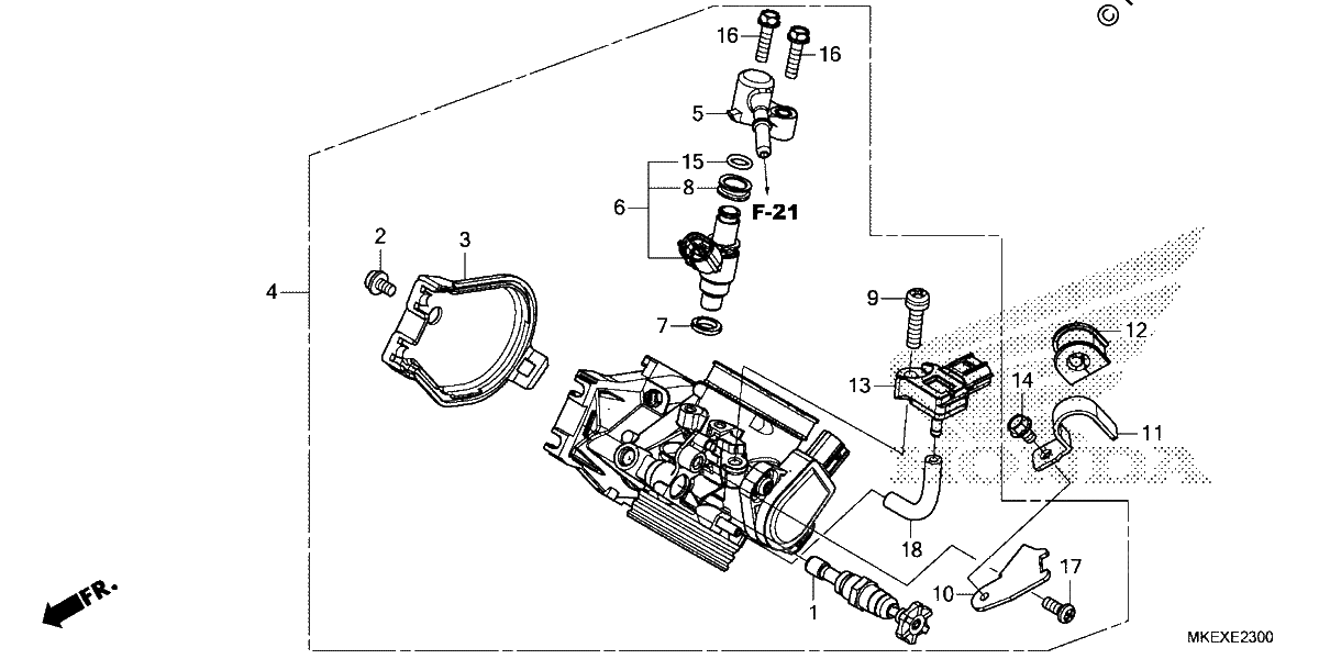 Diagrama de THROTTLE BODY