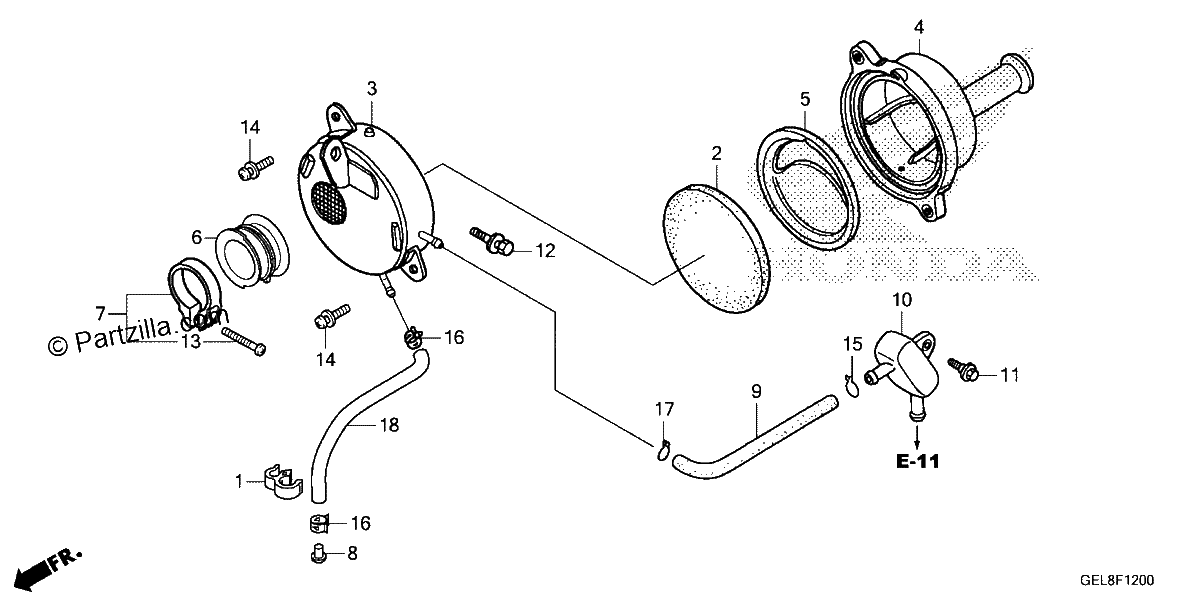 Diagrama de AIR CLEANER