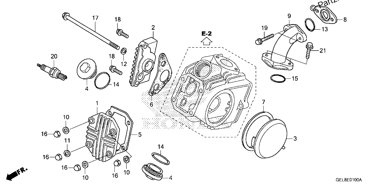 Diagrama de CYLINDER HEAD COVER