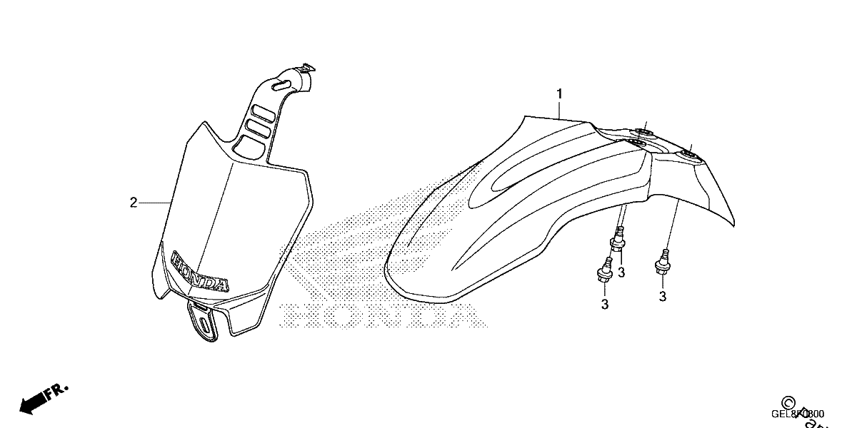 Diagrama de FRONT FENDER