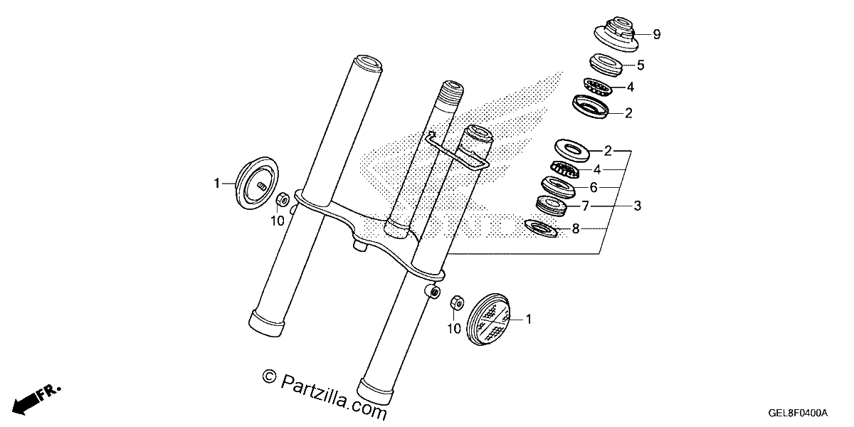 Diagrama de FRONT FORK