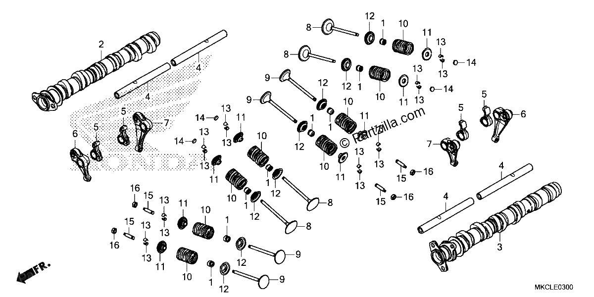 Diagrama de CAMSHAFT VALVE