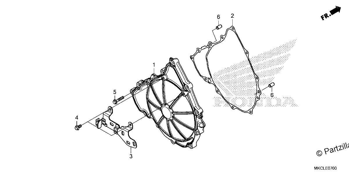 Diagrama de CLUTCH COVER