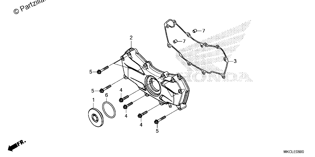 Diagrama de FRONT ENGINE COVER