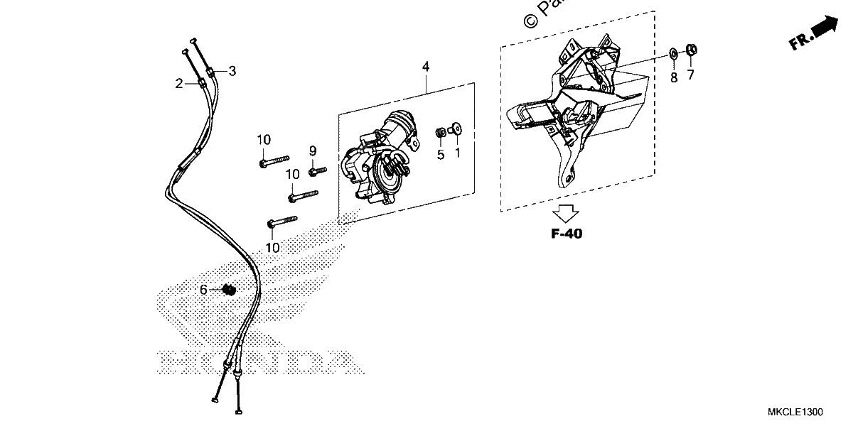 Diagrama de REVERSE SHIFT ACTUATOR