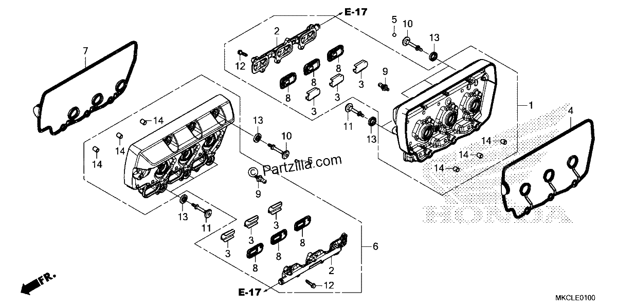 Diagrama de CYLINDER HEAD COVER