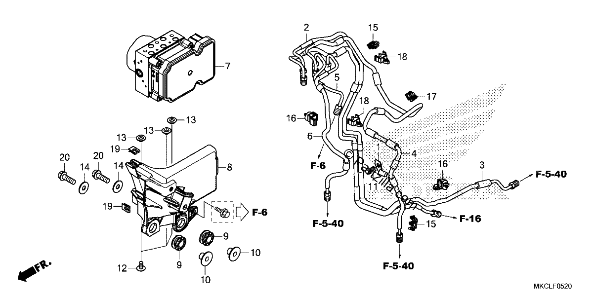 Diagrama de ABS MODULATOR