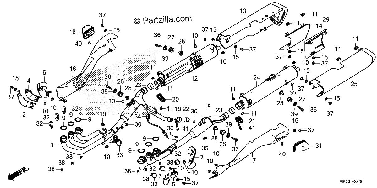 Diagrama de EXHAUST MUFFLER