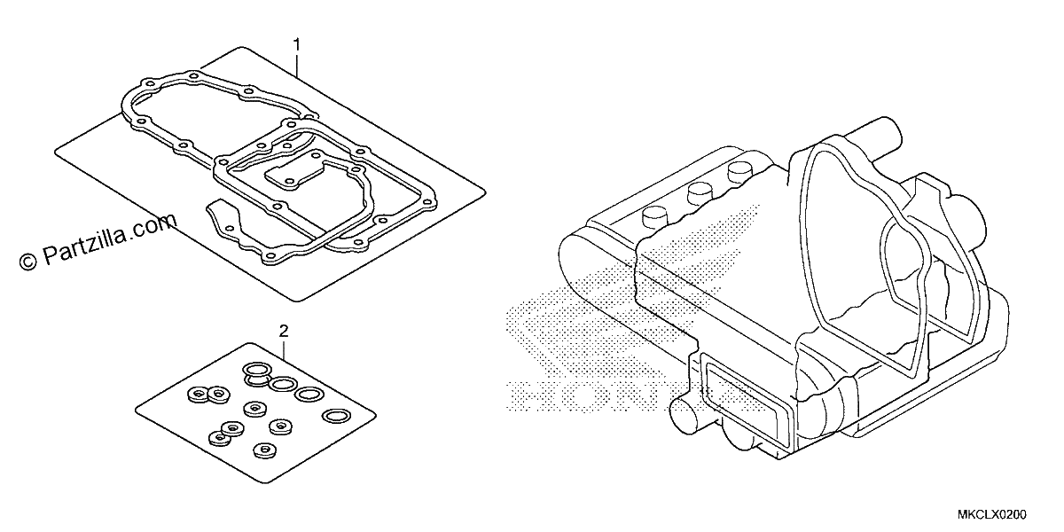 Diagrama de GASKET KIT B