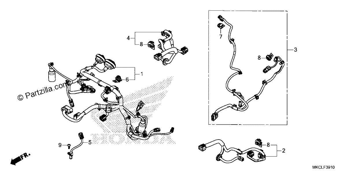 Diagrama de SUB HARNESS