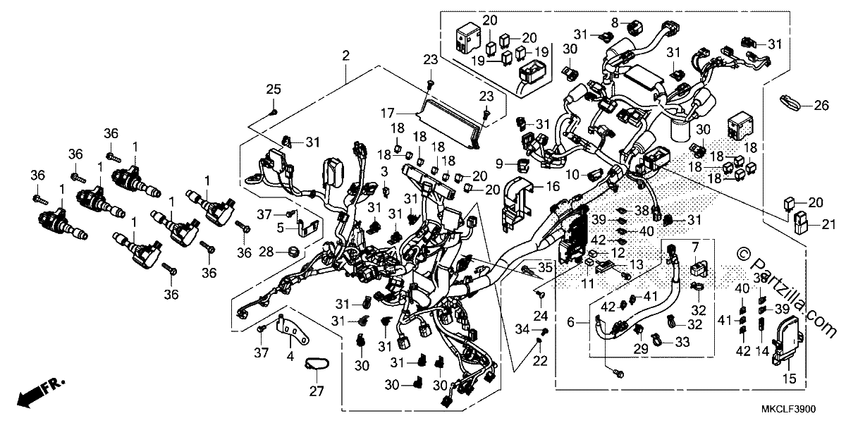 Diagrama de WIRE HARNESS