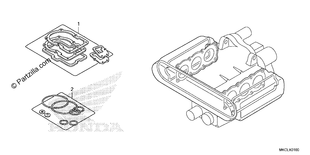 Diagrama de GASKET KIT A
