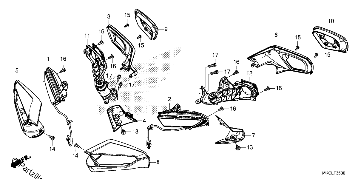 Diagrama de TURN SIGNAL MIRROR
