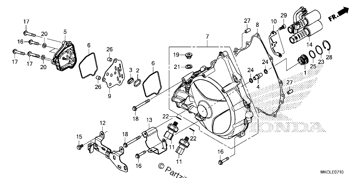 Diagrama de CLUTCH COVER DCT