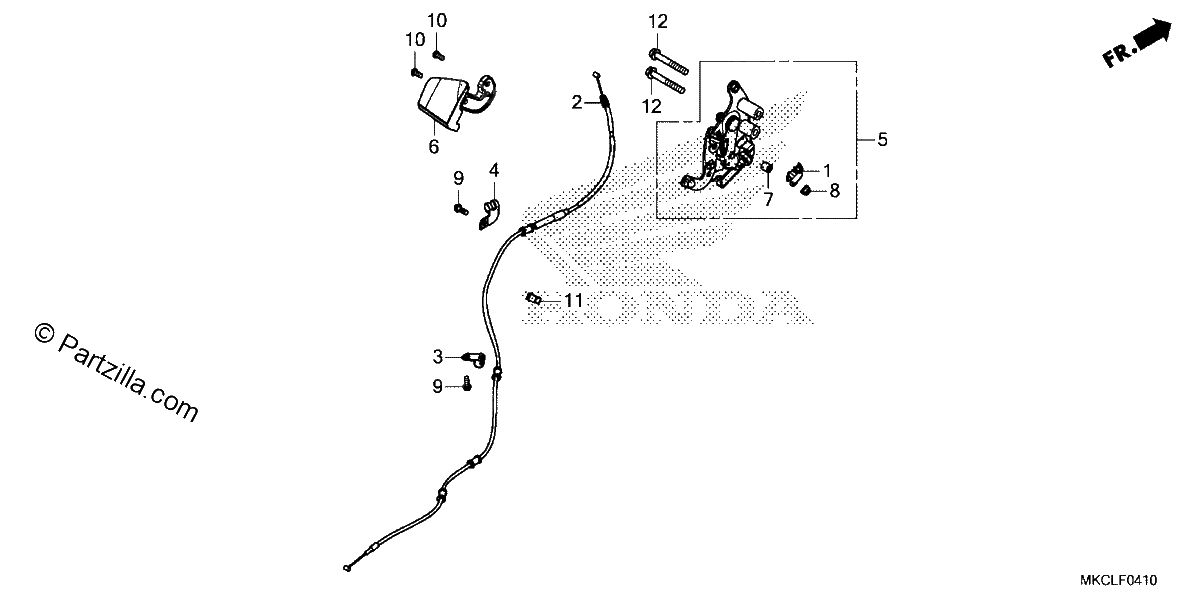 Diagrama de PARKING BRAKE LEVER