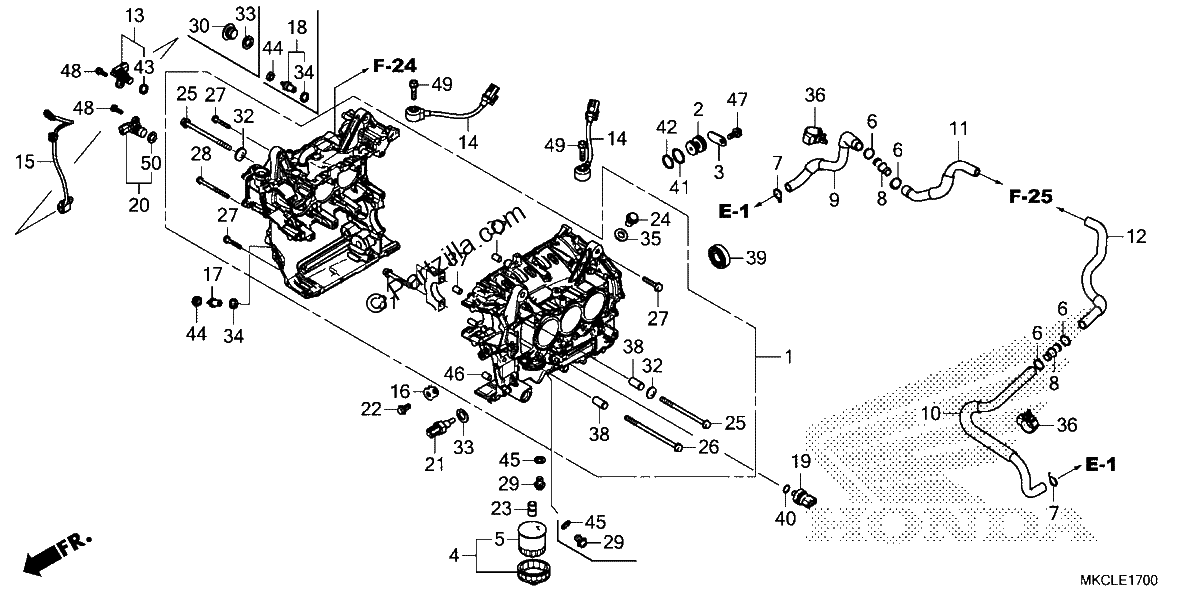 Diagrama de CYLINDER BLOCK