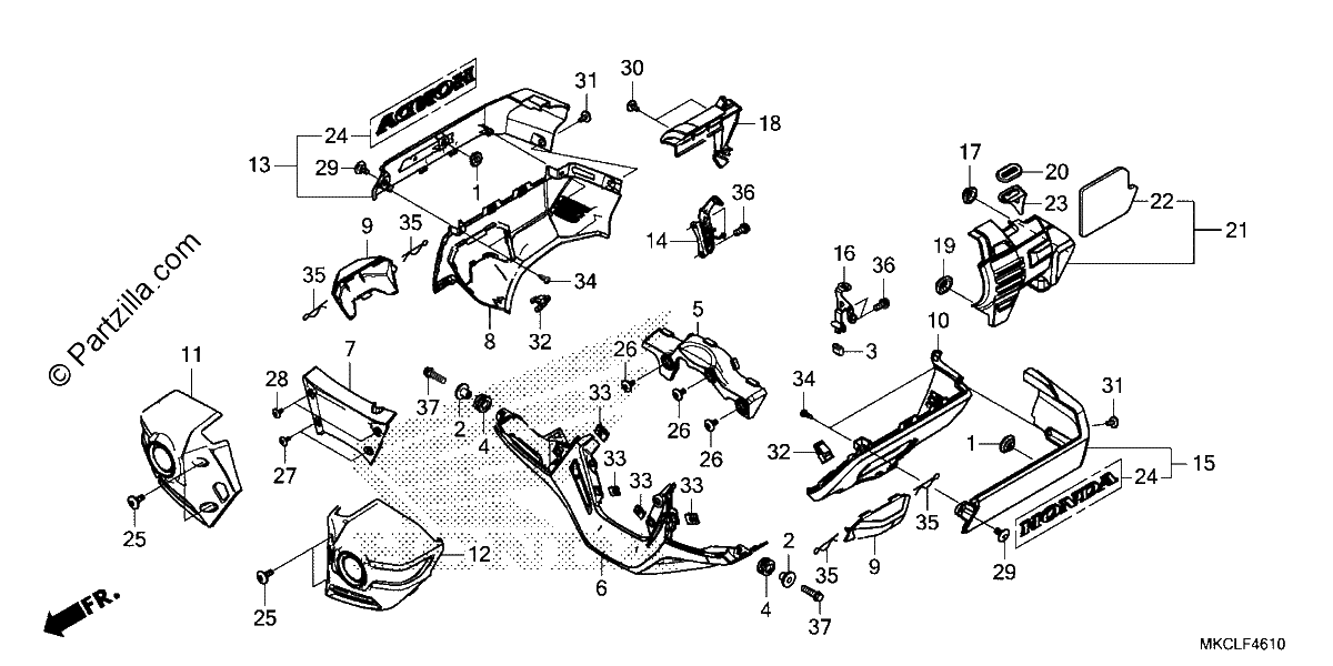 Diagrama de ENGINE COVER