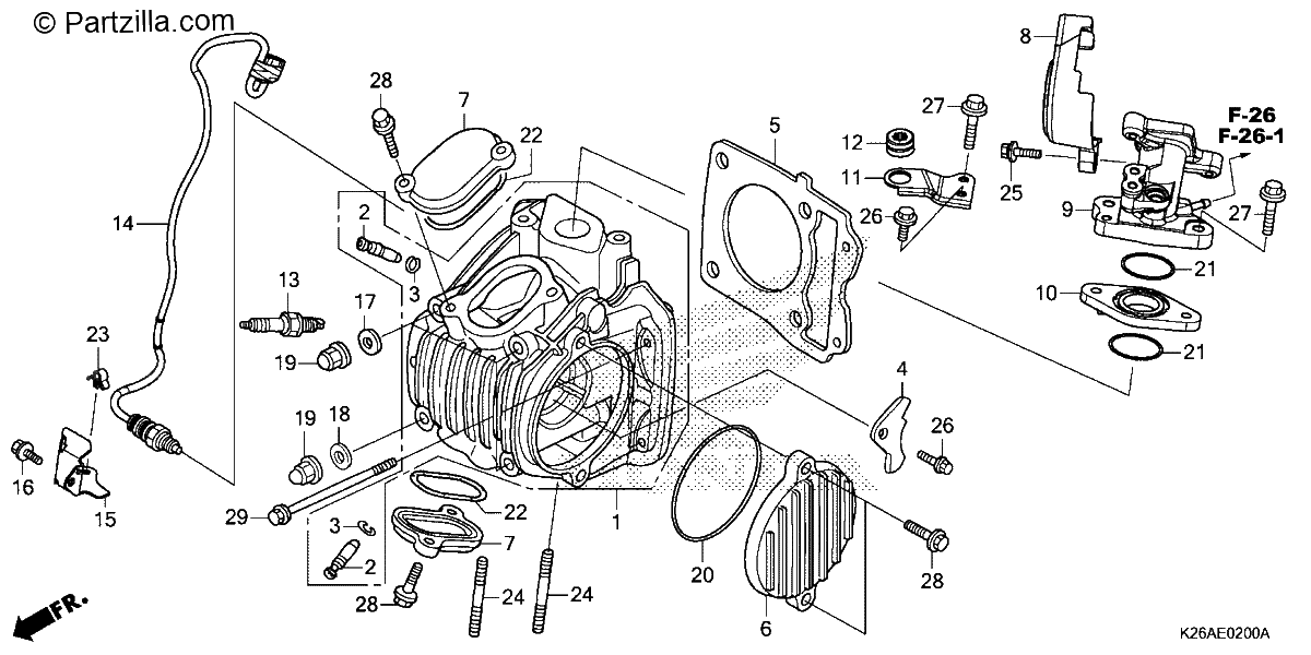 Diagrama de CYLINDER HEAD