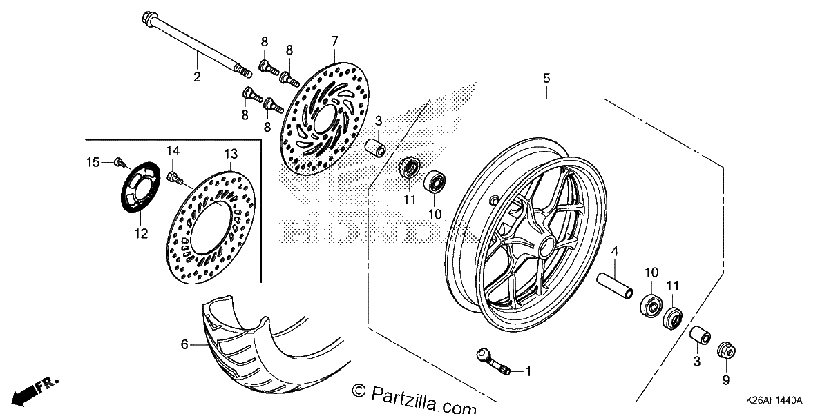 Diagrama de FRONT WHEEL