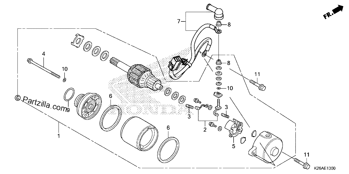 Diagrama de STARTER MOTOR