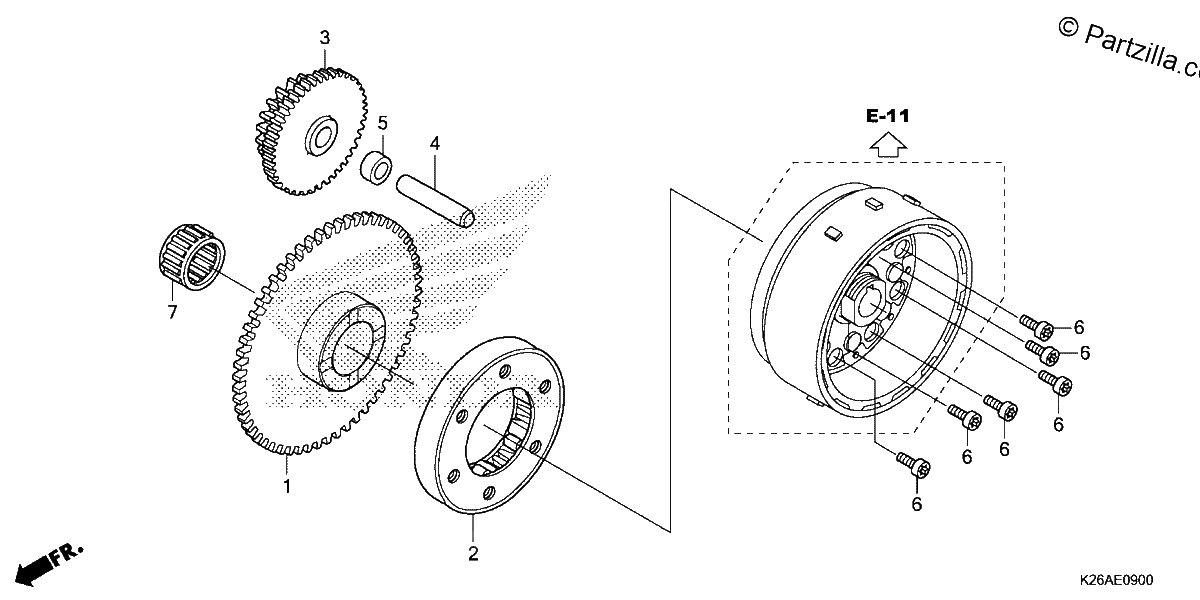 Diagrama de STARTING CLUTCH