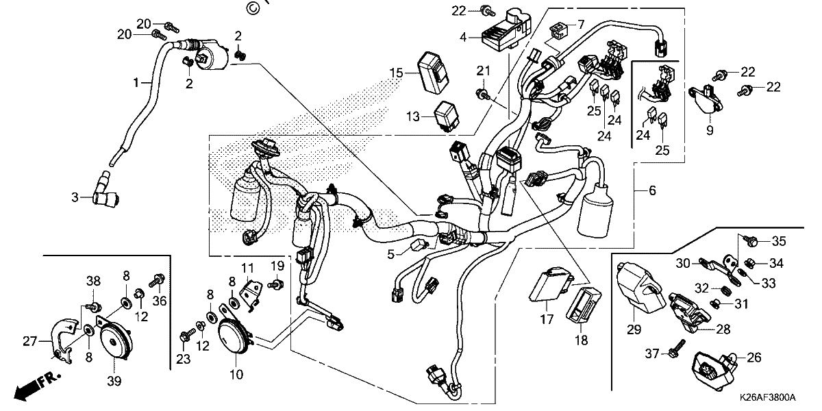 Diagrama de WIRE HARNESS