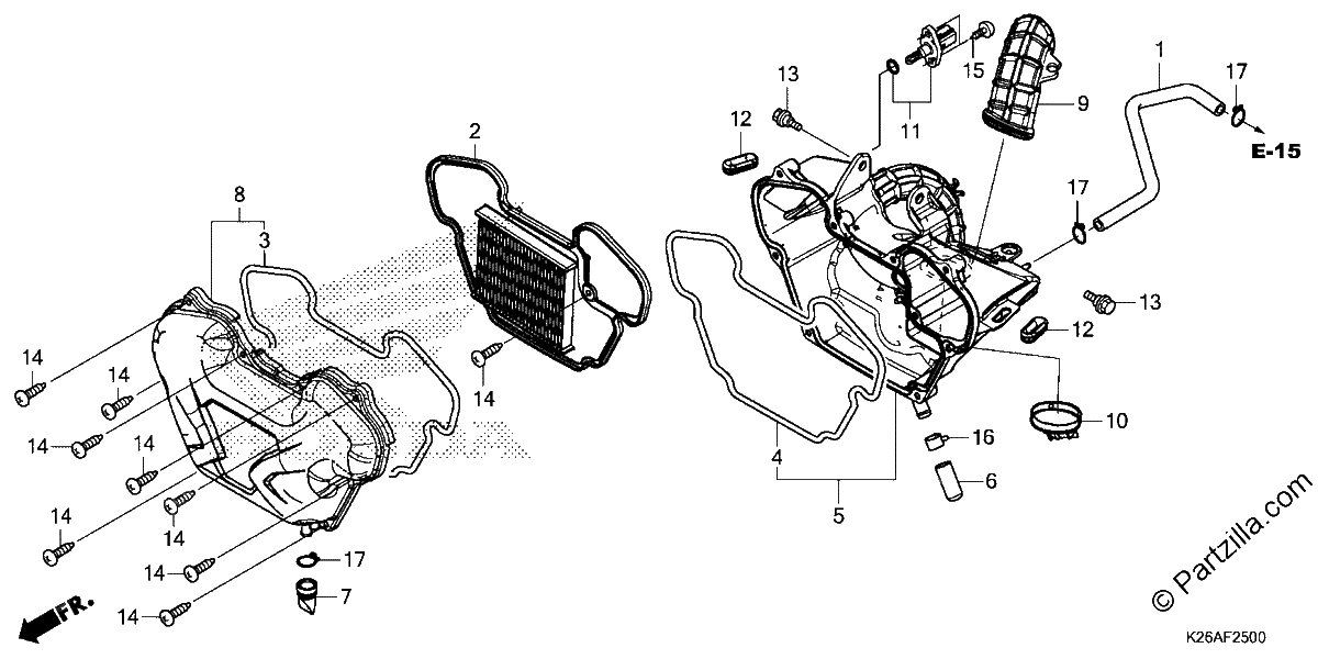 Diagrama de AIR CLEANER