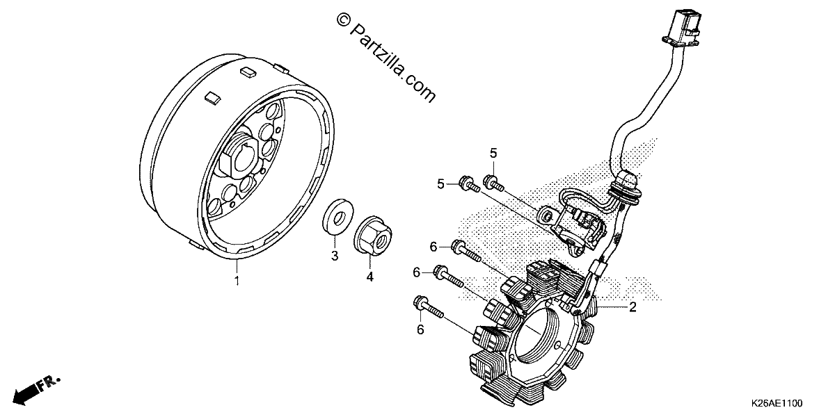 Diagrama de ALTERNATOR FLYWHEEL