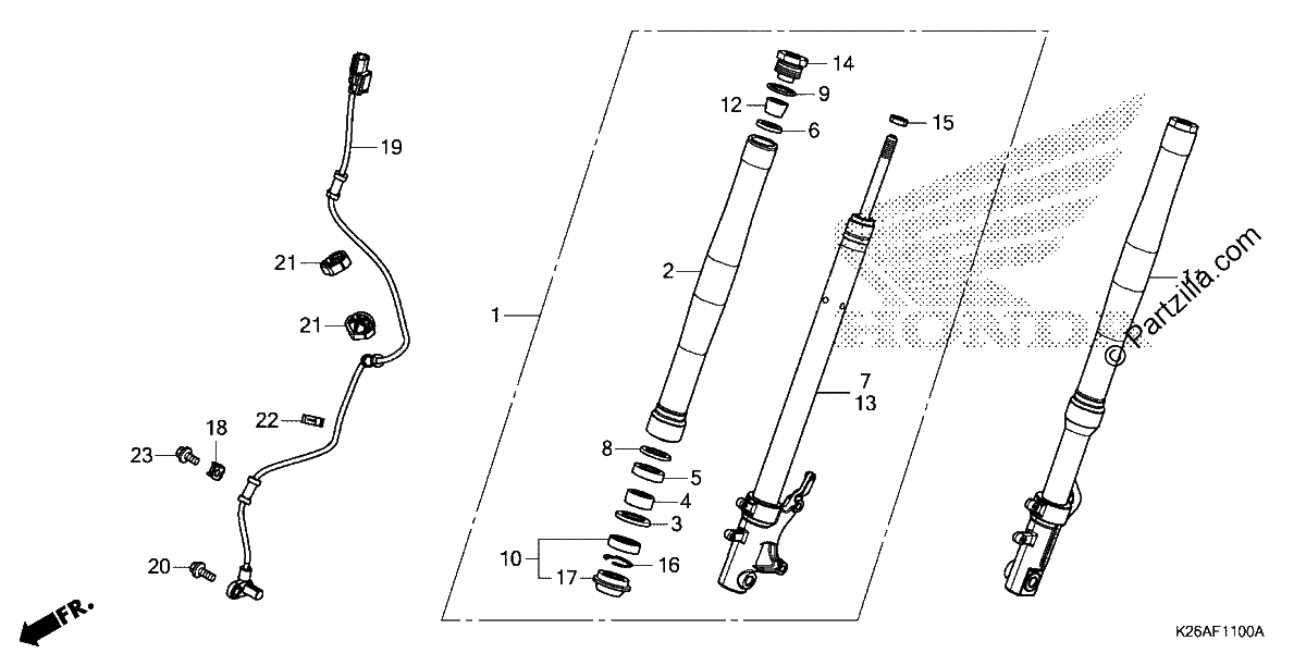 Diagrama de FRONT FORK