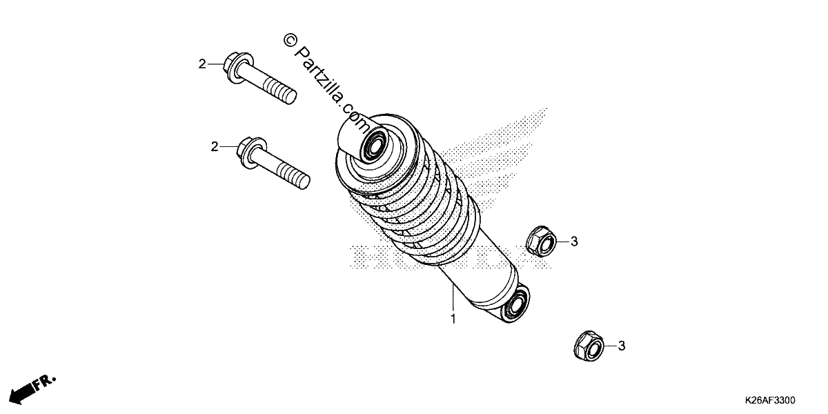 Diagrama de REAR SHOCK ABSORBER