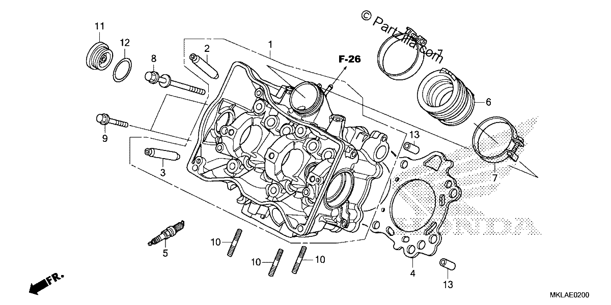 Diagrama de CYLINDER HEAD
