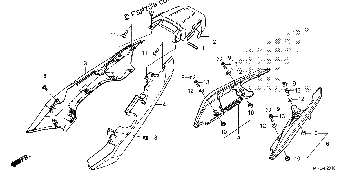 Diagrama de SEAT COWL