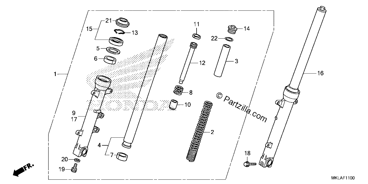 Diagrama de FRONT FORK