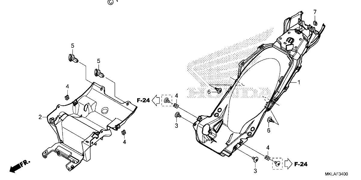 Diagrama de REAR FENDER