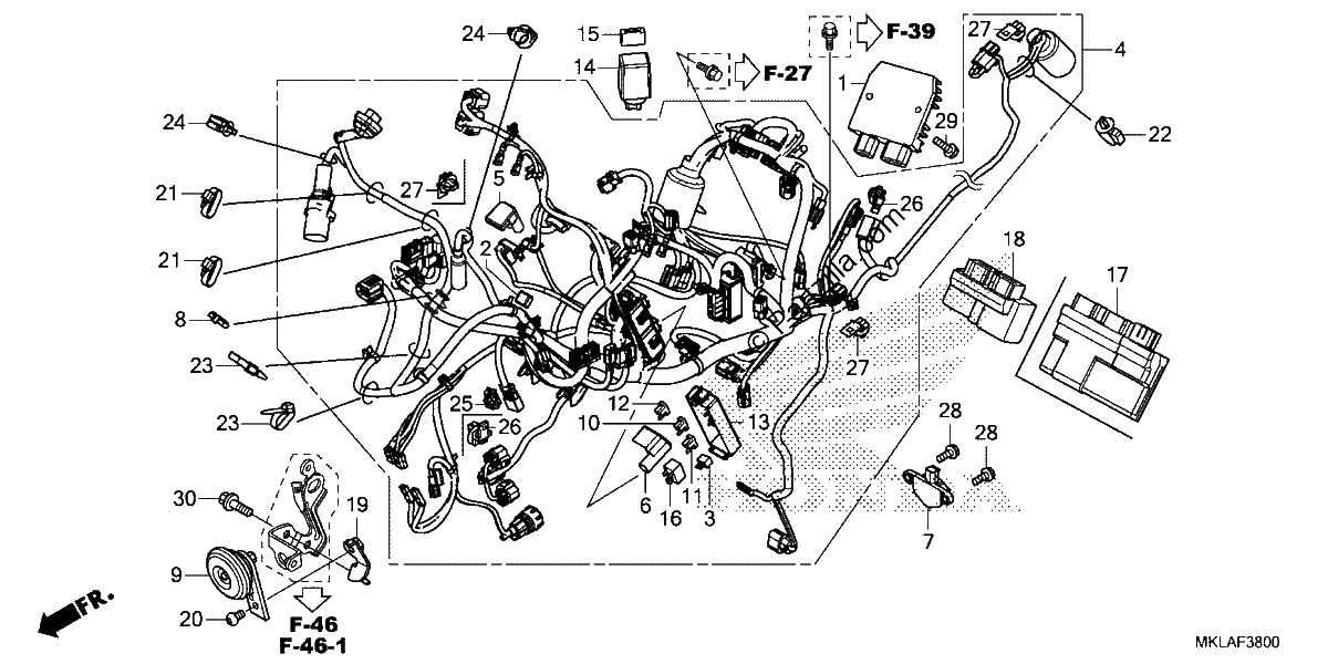 Diagrama de WIRE HARNESS