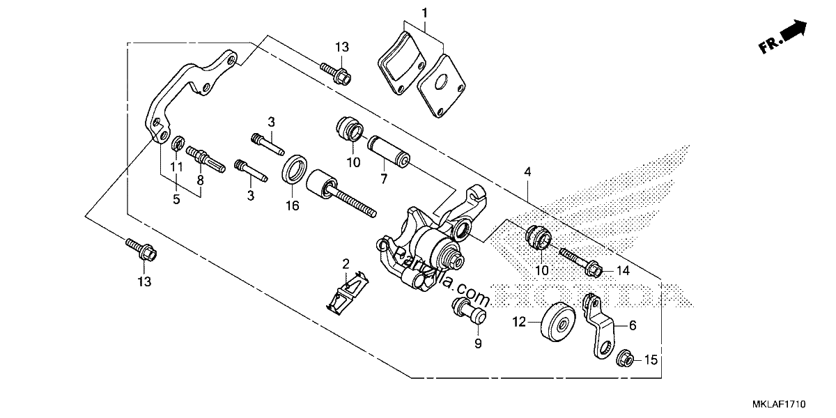 Diagrama de PARKING BRAKE CALIPER