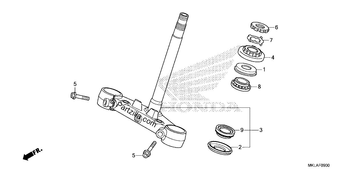 Diagrama de STEERING STEM