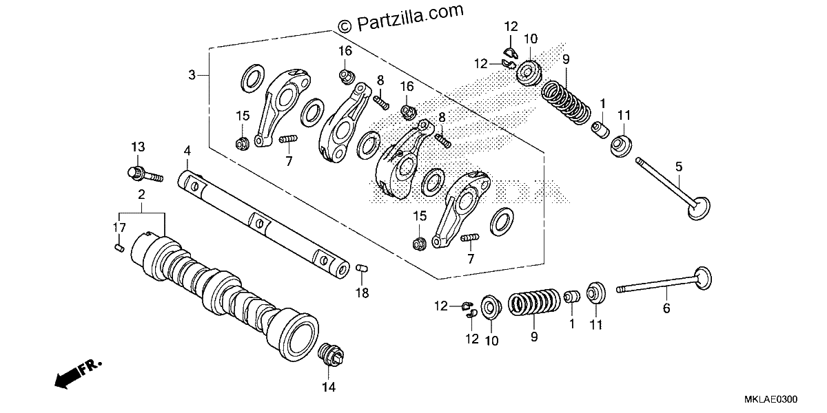 Diagrama de CAMSHAFT VALVE
