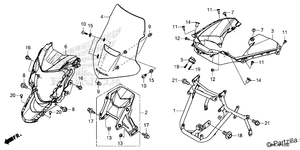 Diagrama de FRONT COWL