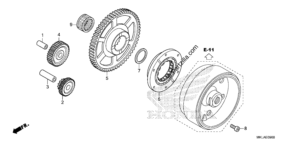 Diagrama de STARTING CLUTCH