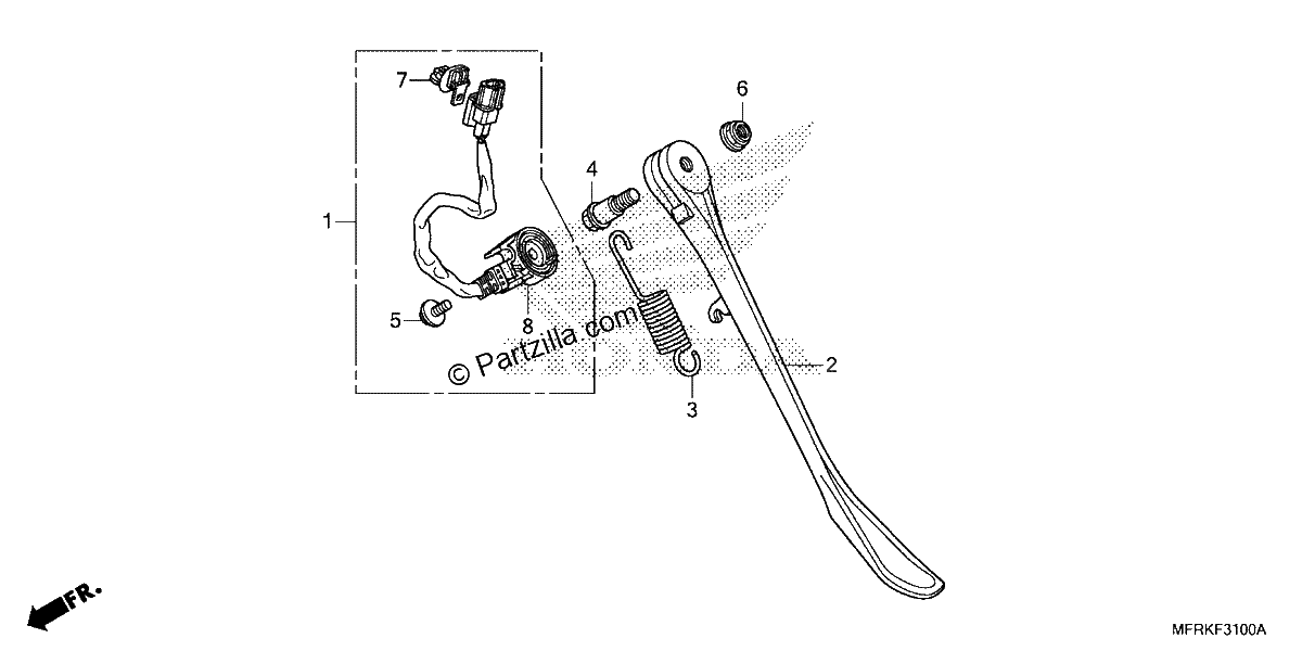 Diagrama de SIDE STAND