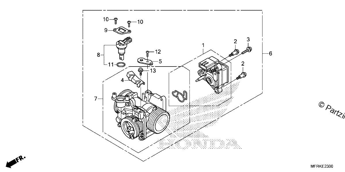 Diagrama de THROTTLE BODY