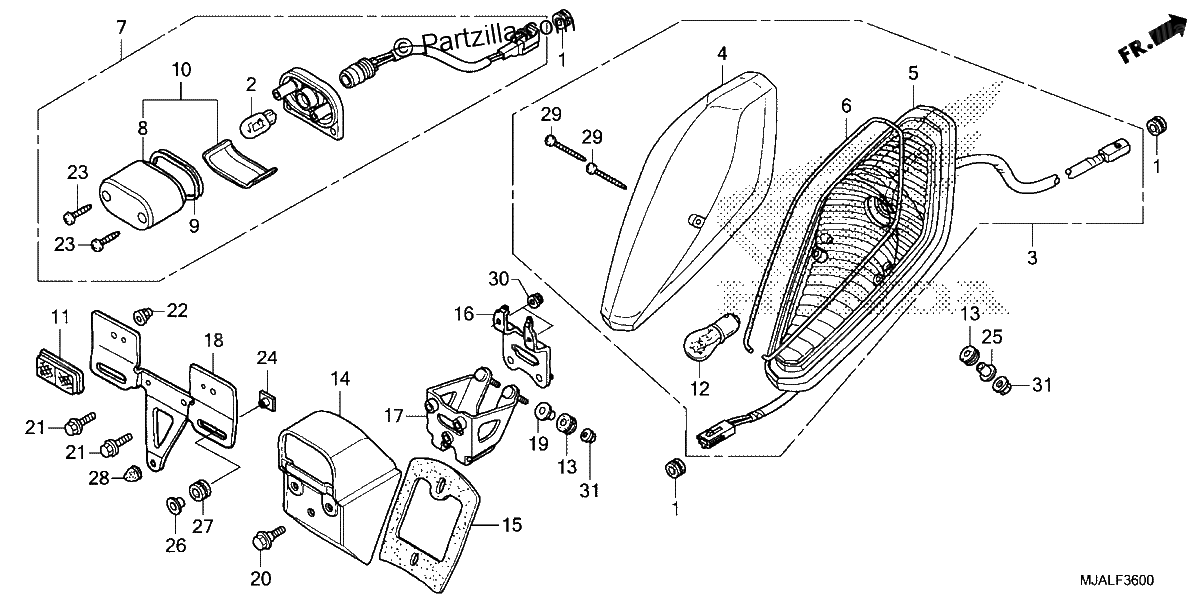 Diagrama de TAILLIGHT 1