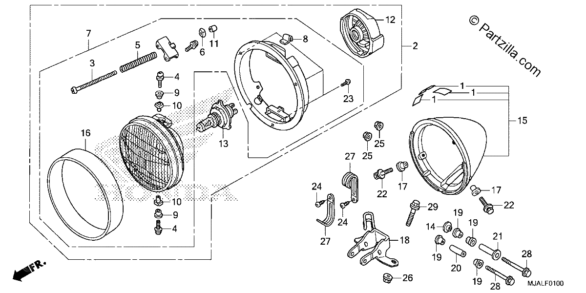 Diagrama de HEADLIGHT 1