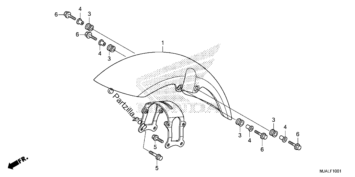 Diagrama de FRONT FENDER 2